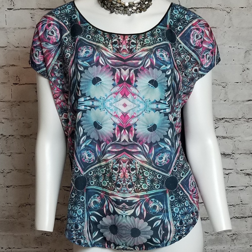 Rock & Republic - Artistic Blue Top - Small